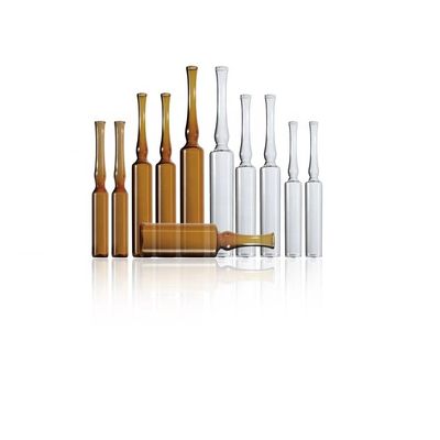 중립 보로실리케이트 튜브 OPC CBR SCR로 만든 2ml 투명한 의료 유리 앰풀